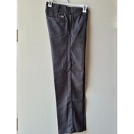 DICKIES 873 Flex Slim Fit Charcoal Men's Chinos Trousers Size 28