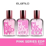 Elianto Pink Eau De Parfum (Vanilla, Peony, Sakura) Perfume tahan lama, best Scent, lady, office wea