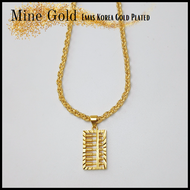 Rantai Leher dan Loket Emas Korea Women Necklace Pendant - Emas Korea 24K Rantai Leher Perempuan Ran