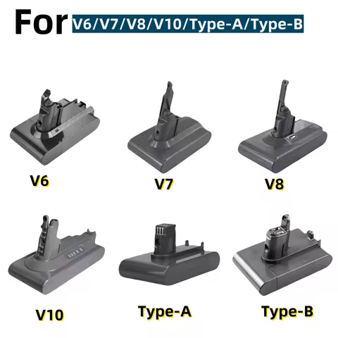 Vacuum Cleaner Battery V6/V7/V8/V10 Type-A/Type-B Series Vacuum Cleaner Battery, Rechargeable Lithiu