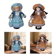 [tenlzsp0bc] Porcelain Doll, Girl Figurine, 30 Cm, Home Decoration, Miniature, Beautifully Crafted, 