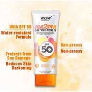 WOW SKIN SCIENCE AM 2PM SUNSCREEN LOTION