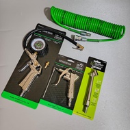 Tekiro Paket 4 Set Selang Angin 6 Meter Hijau 5x8mm Air Duster Gun & Coupler PM20 Alat Pengisi Angin