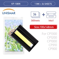 1 Pack Ink Cassette + 36 Sheets Photo Paper KP-36IN KP-108IN KP108IN Compatible Canon Selphy CP Series CP1300 CP1200 CP1000 CP910 CP900 Photo Printers