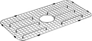 Moen GA719 Stainless Steel Center Drain Bottom Sink Grid, 13.8-inch x 27-inch x 1.3-inch, Stainless
