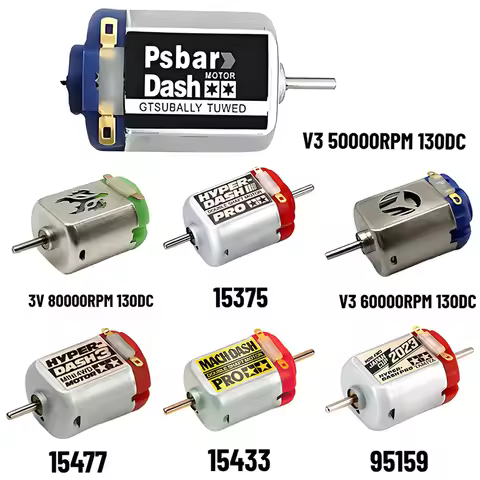 V3 80000/60000/50000 RPM High Speed 130 DC Brushed Motor Single/Dual Head for 4WD Car Competition Pa