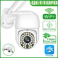 Qettopo 5MP WIFI PTZ Camera AI Human Auto Tracking Outdoor Waterproof Security Surveillance Camera 30M Full Color Night Vision