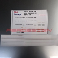 Sticker kit RC Jeep Cherokee XJ Scale 1:10