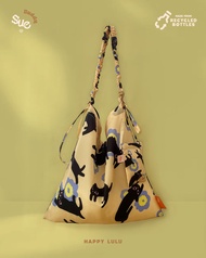 Sue.loveseveryday Buddy Bag - Made from Recycled Bottles - กระเป๋าทรง tote bag สายปรับได้ ผ้าทำจากขว