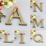[Ready Stock] New 10cm/15cm 26 English Letters DIY 3D Mirror Acrylic Wall Sticker Decals Modern Home