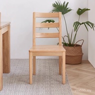 Chair Dining Chair Modern Simple Wooden Chair Oak Household Back Chair Log Dining Table Desk Chair S