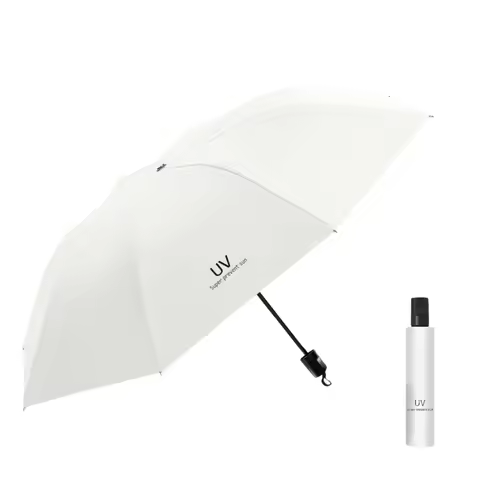 Mini Travel Umbrella Portable Manual Foldable Sun&Rain Umbrella 8 Ribs Mini Trendy Umbrella Upf50+ U
