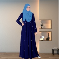 Dress Muslimah Jubah Abaya Ankra Glaze Ironless Como Crepe Premium Size S - 3XL  JUBAH ANKRA