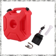 (DKCZ) 1Set 5L Tanks Plastic Car Mount Jerrycan Gas Can Oil Container Canister