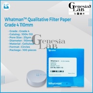 Filter Paper / Filter Paper Grade 4, 110 mm Whatman Cytiva 100-120-110