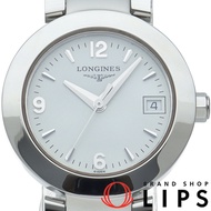 นาฬิกาผู้หญิง LONGINES รุ่น Dolcevita L5.175.4 ตัวเรือนสแตนเลส หน้าปัดสีขาว ผ่านการขัดเงาแล้ว สภาพสว