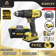 STANLEY SCD711C1H 20V FATMAX Cordless 13mm 1500rpm Hammer Drill Multi Task Kit ( SCH20C1H / SCH20 /S