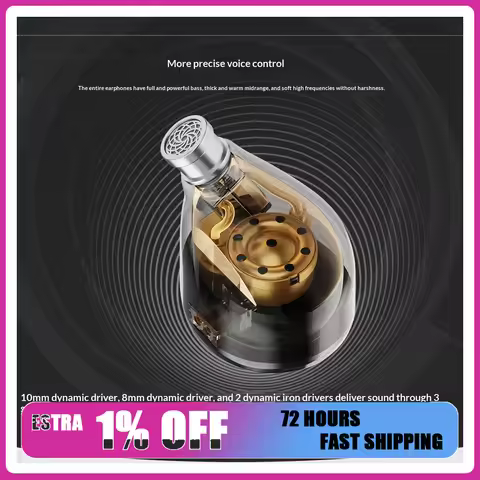 KEFINE Quatio 2DD 2BA Hybrid In-Ear Earphones Detachable 0.78mm 2Pin Cable HiFi IEM For Gifts
