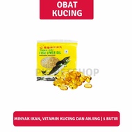 Obat kucing - Minyak ikan, vitamin kucing dan anjing | 1 butir