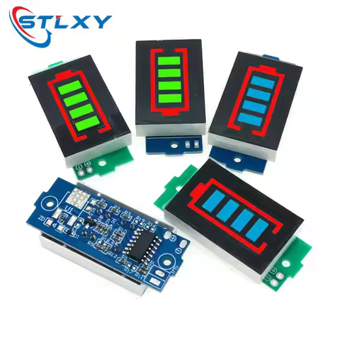 1S 2S 3S 4S Single 3.7V Lithium Battery Capacity Indicator Module 4.2V Blue Display Electric Vehicle