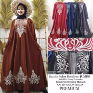 Beautiful Premium Abaya Embroidered Dress 666 (Real Pic) Jumbo Abaya Embroidered Dress XXL-XXXL LD 1