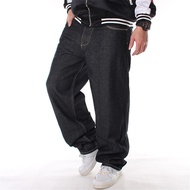 Men's Jeans Men's Plus Size Pants Hip Hop Jeans Hip-hop Print Loose Skate Pants