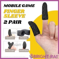 1 Pair Gaming Phone Finger Sleeve Sarung Jari Gaming Pubg Mobile Sarung Tangan Gaming Phone Gloves F