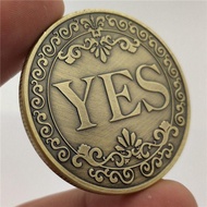 Decision-making Coin Zodiac Coin Commemorative Coin Double-Sided Coin YES Back NO Lucky Commemorativ