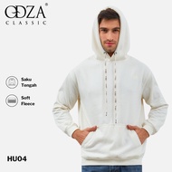 Odza Jaket Sweater Hoodie Luaran Pria Wanita Fleece Premium Tricolor