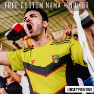Ps Mitra Kukar Tenggarong Club Strip Football Jersey Custom Stripe Shirt Name and Back Number - 164