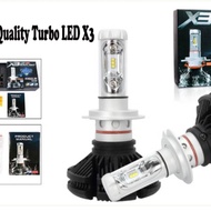 TURBO LED X3 H4 H11 3 color sigra Headlamp