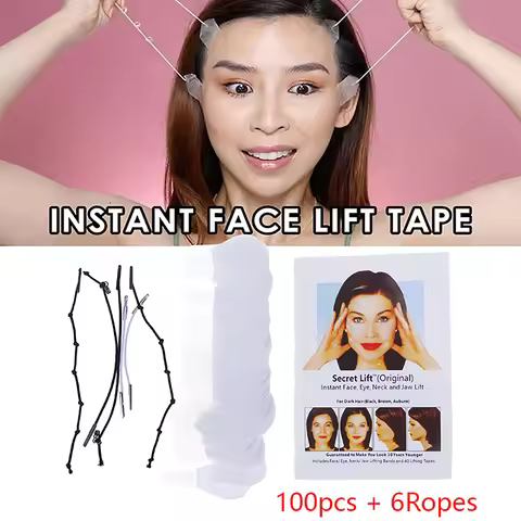 100Pcs/Set Invisible Thin Face Stickers V-Shape Face Line Wrinkle Sagging Skin Face Lift Up Neck Eye