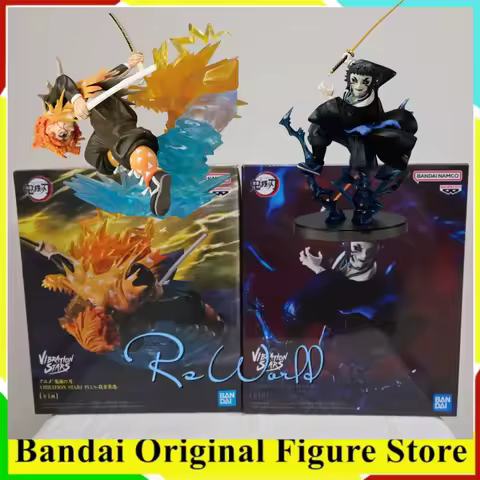 Original BANDAI Demon Slayer: Kimetsu No Yaiba Anime Agatsuma Zenitsu & Kaigaku Vibration Stars Acti