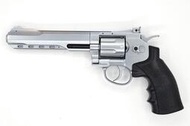 【BS靶心生存遊戲】FS 華山6吋 6mm 銀CO2全金屬左輪手槍-FSC1002S