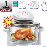 Air Fryer FlavorWave Halogen Air Fryer Convection Oven Electric 17LGlass Oven Baking Cooking Oven Gr