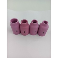 [Combo of 5] WP 54N tig welding ceramic cap installed with air outlet with filter 45V26