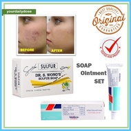 ❁ ✌ ☽ Dr. S. Wong's Bioderm Ointment and Sulfur Soap with moisturizer Anti Acne Remove pimple