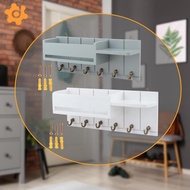 [utruiut0k] Key Mail Holder Rack Wooden Wall Organizer Shelf Mail Rack Mounted Space Saving Storage 