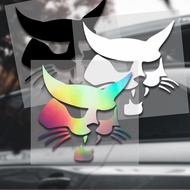 for Bobcat Head Silhouette Car Sticker Waterproof Sunscreen Vinyl Decal Motorcycle Windshield Decor 