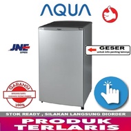 Freezer es batu 4rak Aqua AQF-S4,warna silver, murah