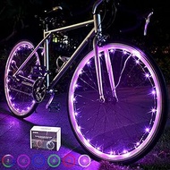 DAWAY A01 LED Bike Wheel Lights - Ultra-Bright, Waterproof Bicycle Spoke Lights with Batteries - Fun