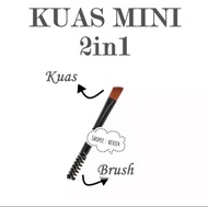 Kuas Alis Mini Miring Spooling / Eyebrow Brush / Kuas Mini