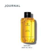 (สูตรใหม่ Tuberose) Journal Natura Body Oil 180 ml.กลิ่นหอมละมุน ช่วยให้ผิวไม่แห้งเป็นขุยกักเก็บความชุ่มชื้น