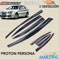 AMAZING 1SET4PCS PROTON PERSONA OLD /GEN2 CAR MUGEN STYLE AIR PRESS QUALITY WINDOW DOOR VISOR SUN PR