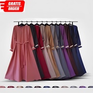 KATUN Toyobo Fodu Premium Basic Maxi Syari Plain Cotton Dress, Cash on Delivery