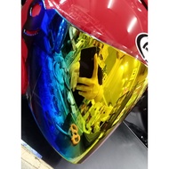 HELMET VISOR ARC RITZ Smoke Rainbow Titan Blue Magenta ARC Ritz Visor 100%