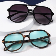 Elegant Pilot Sunglasses Polarized Lenses Classic Double Bridge Sunshades Durable TR90 Frame Block U