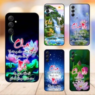 Samsung A34 5G phone case with black border Parents' Calligraphy