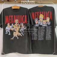 [ METALLICA ] 96-97 Tour bio washed ป้าย USA  เสื้อทัวร์ วงร๊อค วินเทจ men tshirt vintage shirt