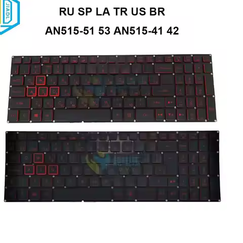 US RU Brazil Turkey Latin Spanish Backlit Keyboard For Acer Nitro 5 AN515-51 AN515-52 53 AN515-31 AN